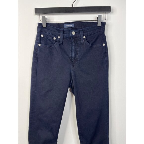 J.Crew Toothpick High Rise Skinny Jeans 25 10" Dark Wash Stretch - Picture 3 of 13